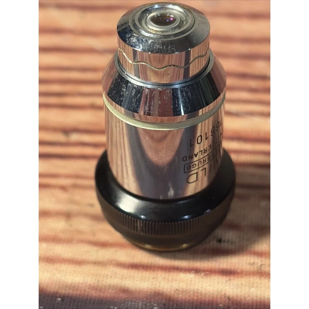 WILD HEERBRUGG 40X PLAN PL FLUOTAR OBJECTIVE MICROSCOPE LENS M20 M11